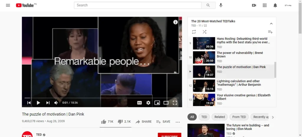 youtube playlist ted image 