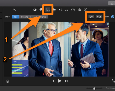Click On The Cropping Icon And Flip It Horizontally Or Vertically