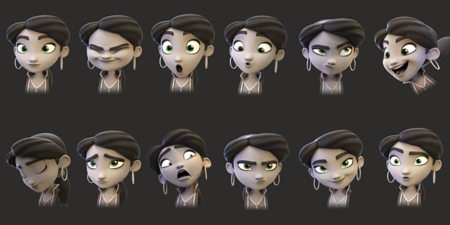 humain emotion in 3d character