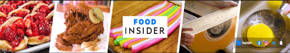 Food Insider YouTube Banner