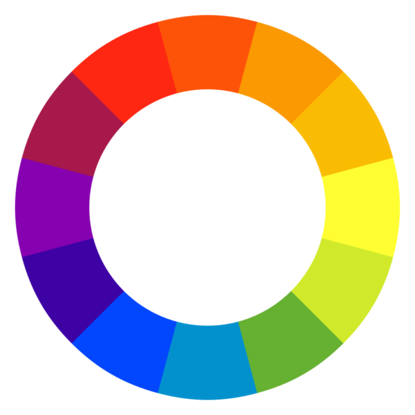 color scheme by consulting a color wheel