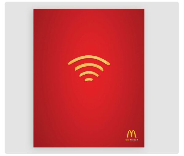 mcdonald's ads free wifi