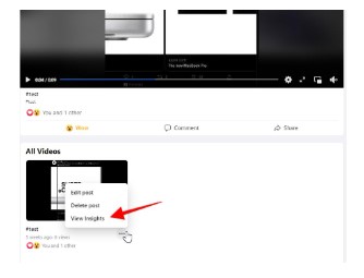 facebook view insight