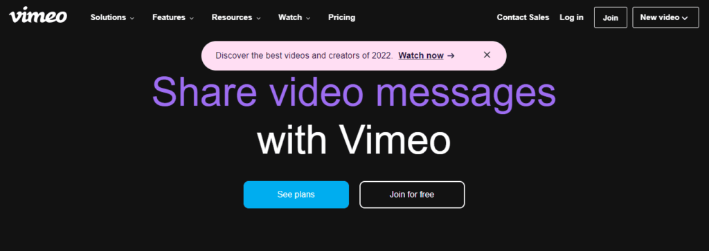 Vimeo - Video Marketing Tools