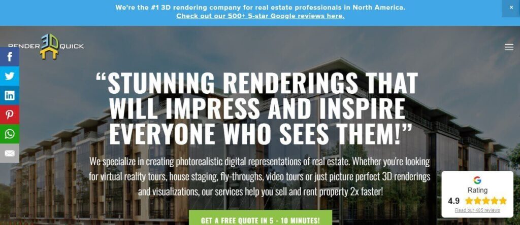 3D Rendering Services - Render3D Quick