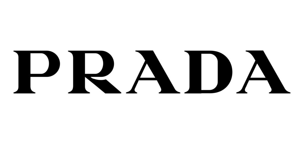fonts for logo design-prada’s logo typeface is engry