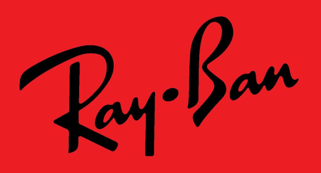Ray Ban font logo example - Cursive Logo Fonts
