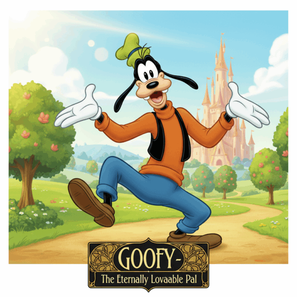 Goofy Iconic Animated Disney Characters